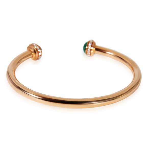 Piaget Possession Malachite Diamond Bangle in 18K Rose Gold 0.38 CTW - Picture 3 of 6